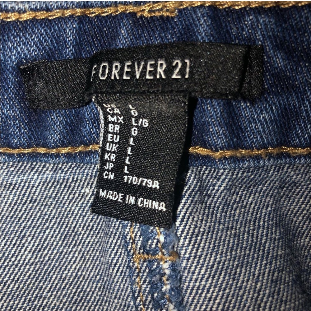 Forever21 blue jean skirt